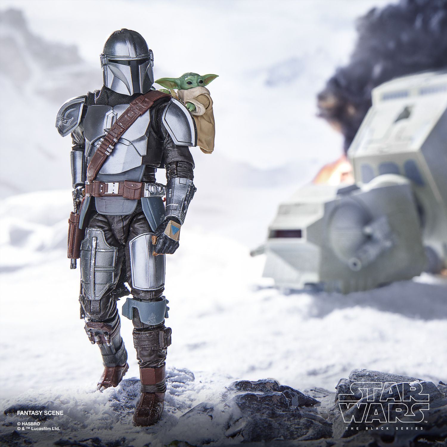 Hasbro star wars the black series, il mandaloriano e grogu - Star Wars