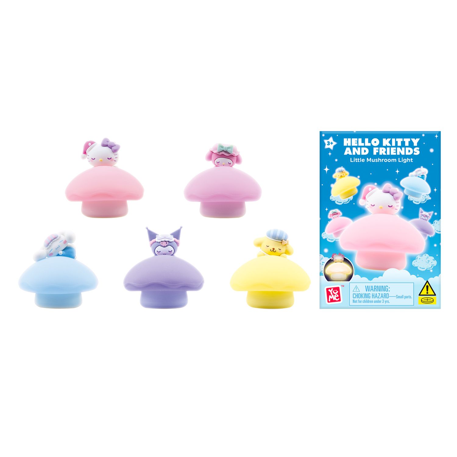 Yume hello kitty and friends night light little mushroom light series - Hello Kitty