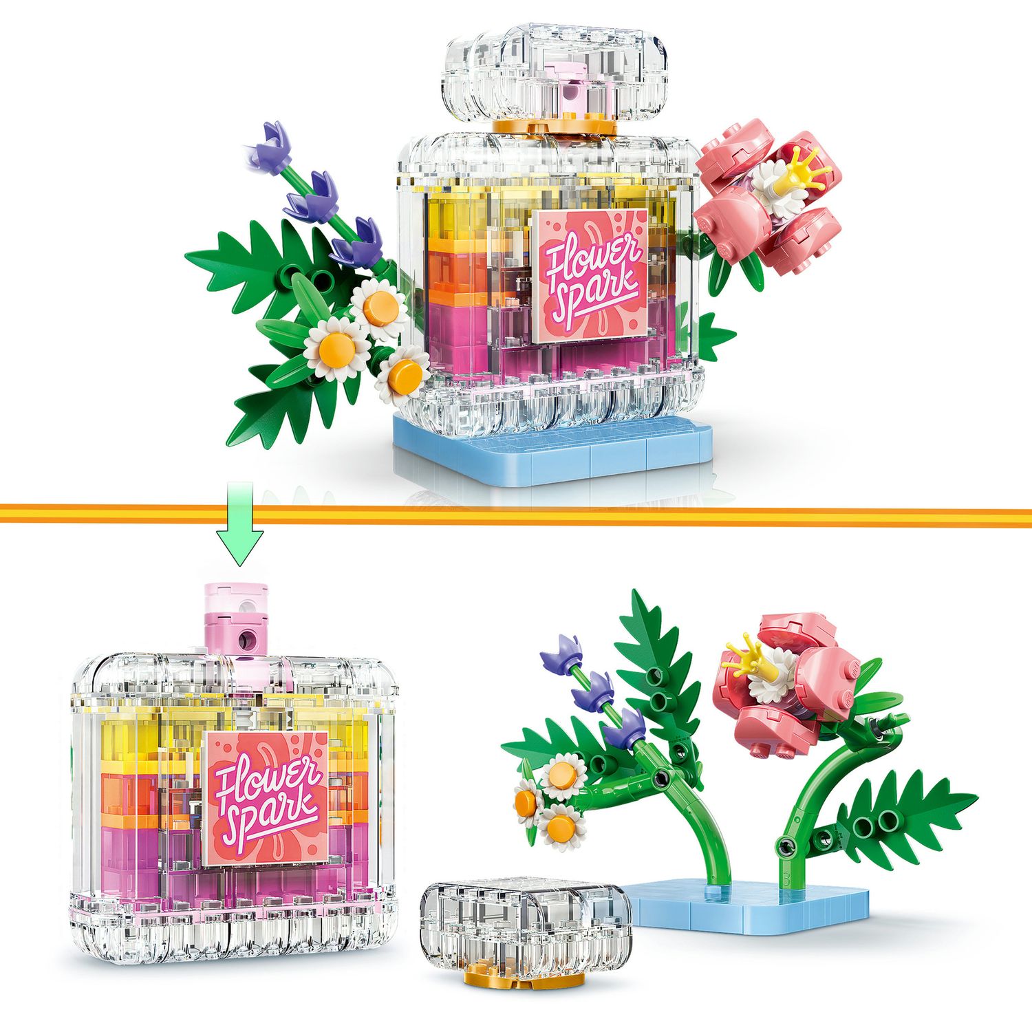 Lego lego creator boccetta di profumo con decorazione floreale - 31383 - LEGO CREATOR