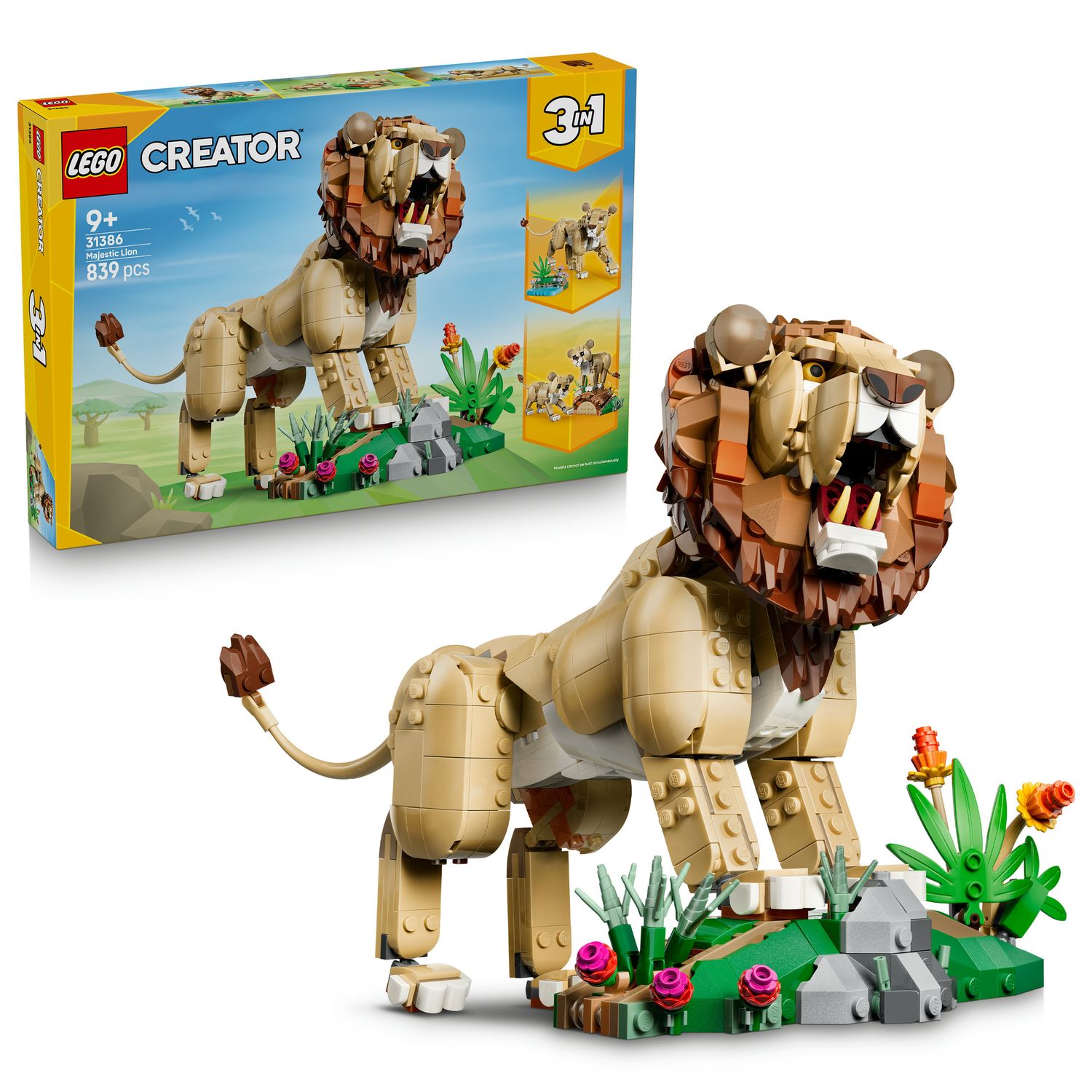 Lego lego creator animali selvatici: leone maestoso - 31386 - LEGO CREATOR