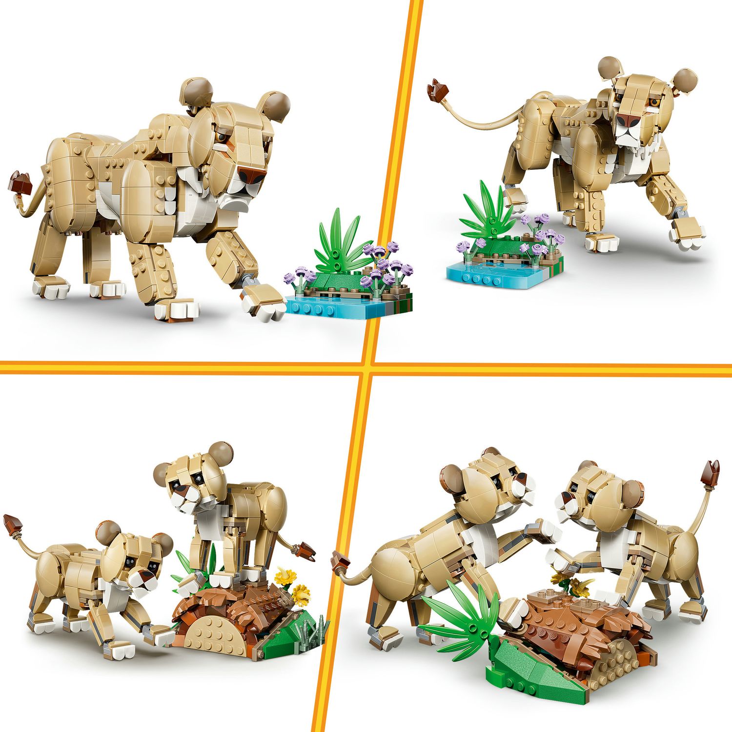 Lego lego creator animali selvatici: leone maestoso - 31386 - LEGO CREATOR