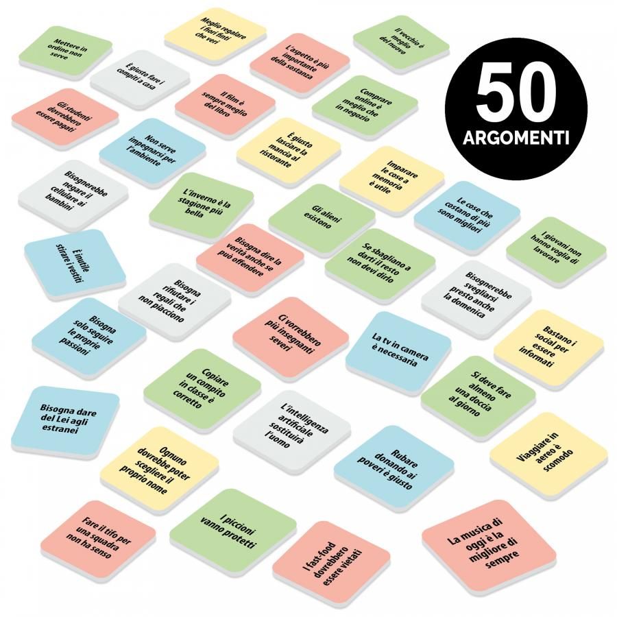 Dibattito – party game divertente di argomentazione e persuasione 10+ - LUDIC