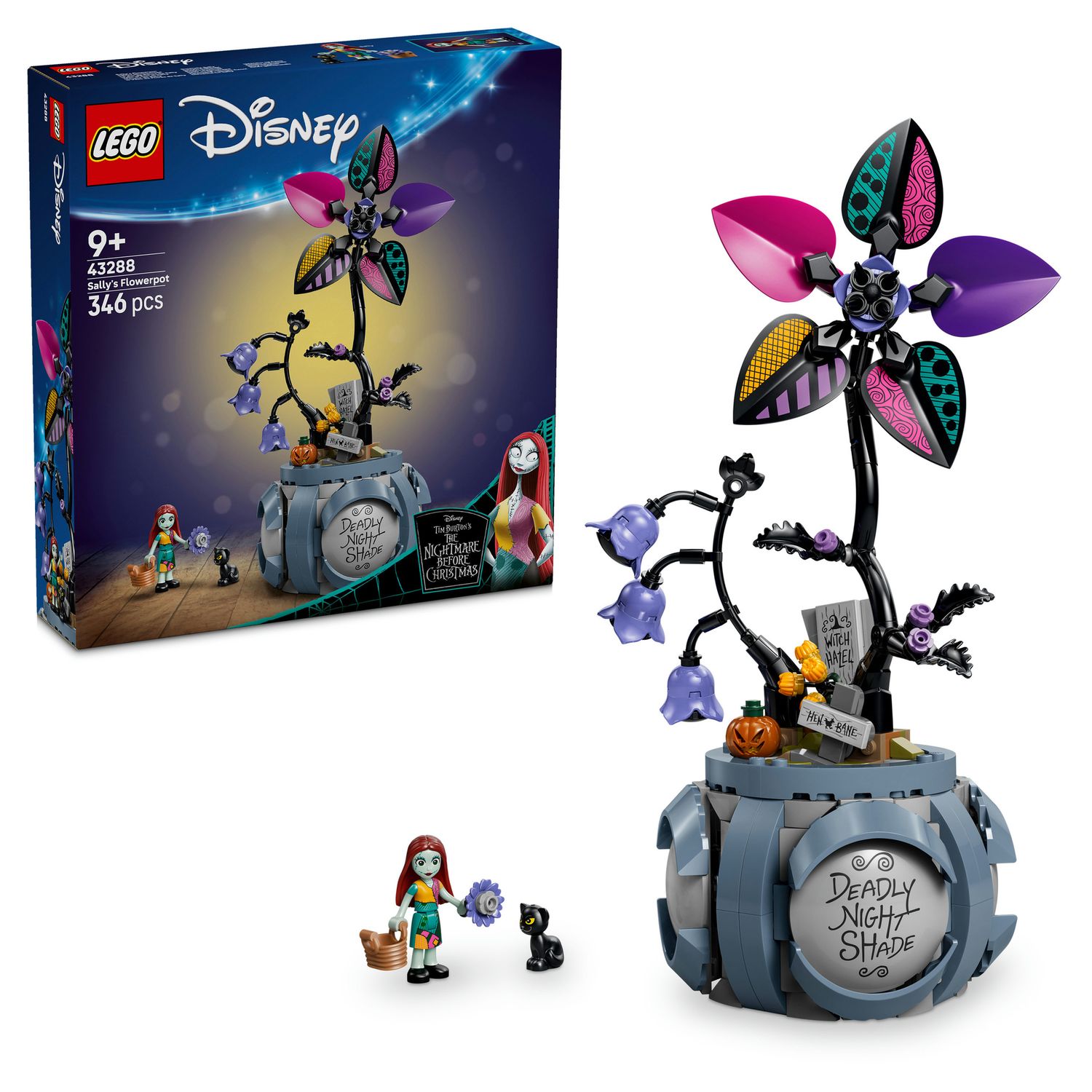 Lego - disney the nightmare before christmas 43288 vaso di fiori di sally - Disney