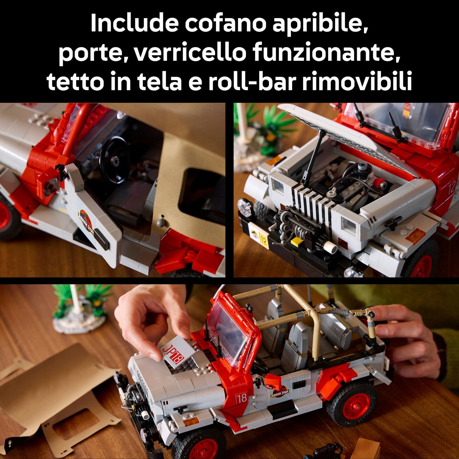 Lego jurassic world jurassic park jeep® wrangler - 77984 - Jurassic World, LEGO