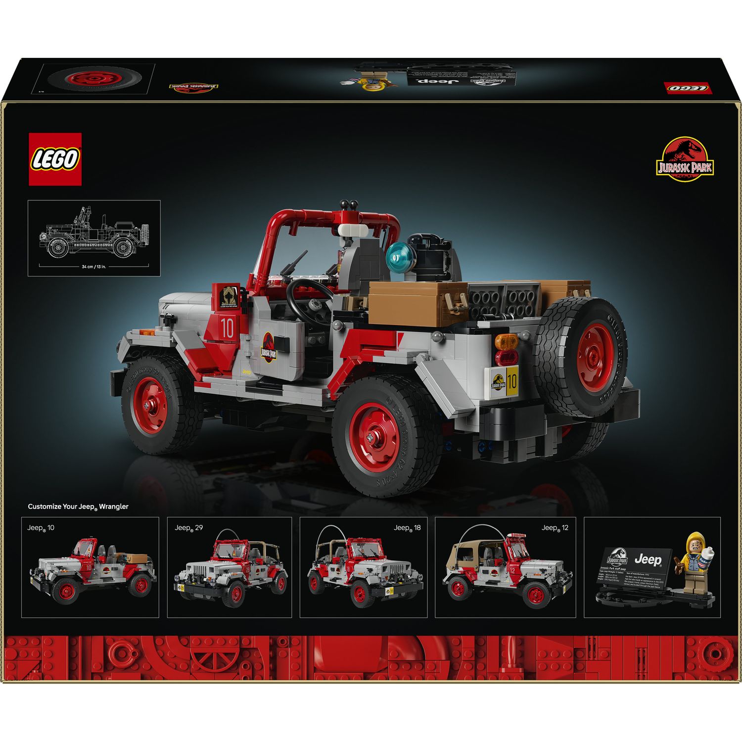 Lego jurassic world jurassic park jeep® wrangler - 77984 - Jurassic World, LEGO