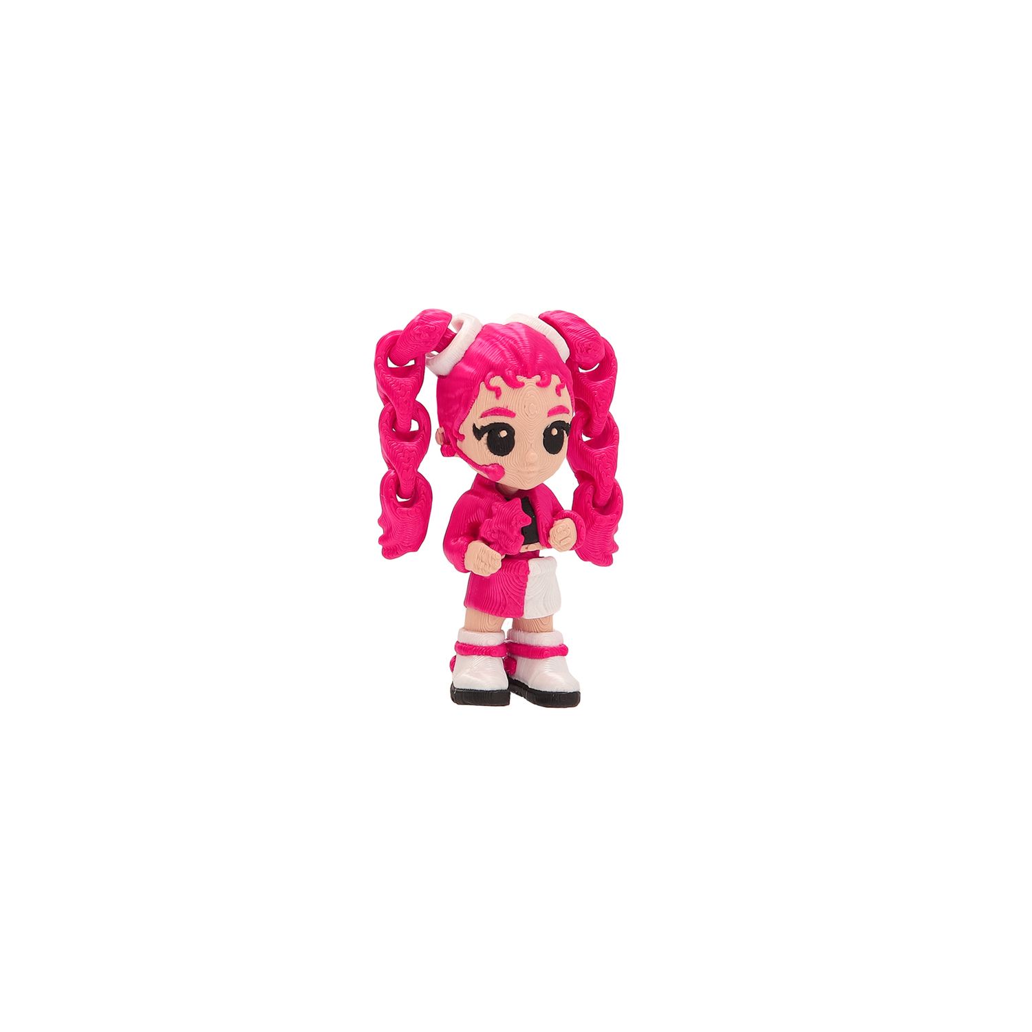 Palz 3d k-pop idol pack 3 – mini figure articolate mix & match con mini palco (6 da collezionare) - K-POP