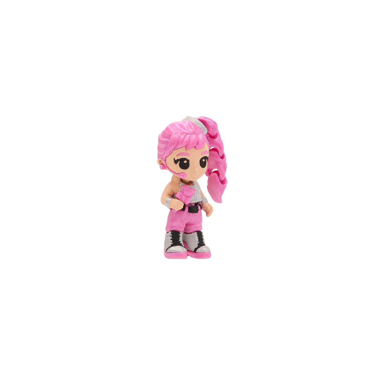 Palz 3d k-pop idol pack 3 – mini figure articolate mix & match con mini palco (6 da collezionare) - K-POP