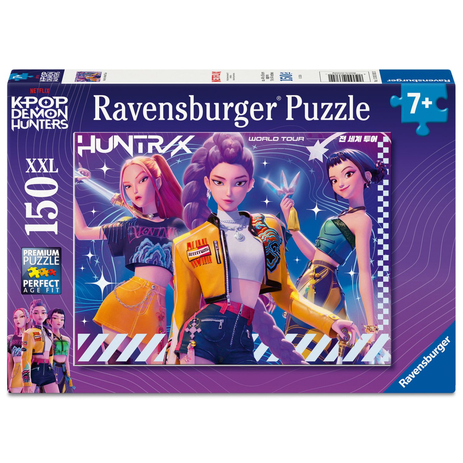 Ravensburger - puzzle xxl k-pop demon hunters, puzzle per bambini da 150 pezzi xxl, 7 anni+ - NETLFIX, RAVENSBURGER, K-POP DEMON HUNTERS