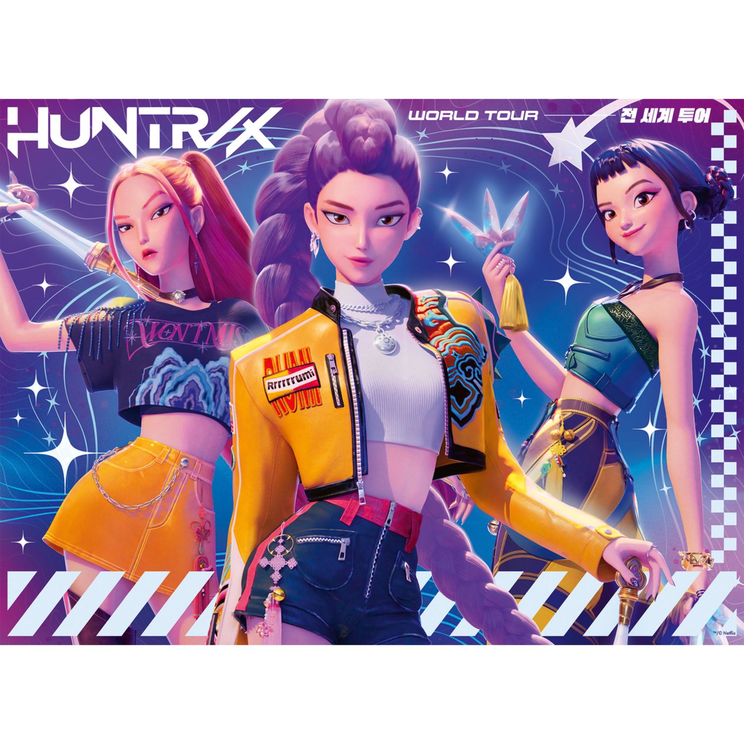 Ravensburger - puzzle xxl k-pop demon hunters, puzzle per bambini da 150 pezzi xxl, 7 anni+ - NETLFIX, RAVENSBURGER, K-POP DEMON HUNTERS