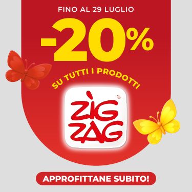 -20% SU TUTTI I PRODOTTI ZIG ZAG