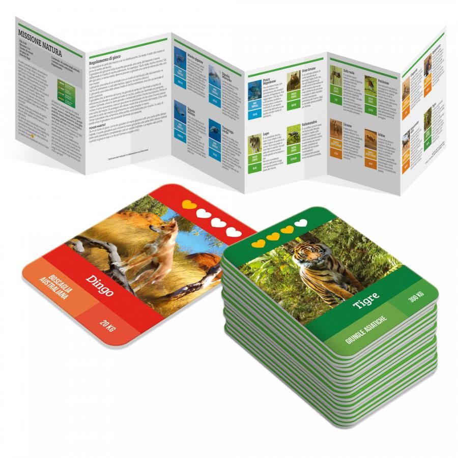 Missione natura – gioco educativo sugli animali a rischio - carte per bambini 6+ - LUDIC