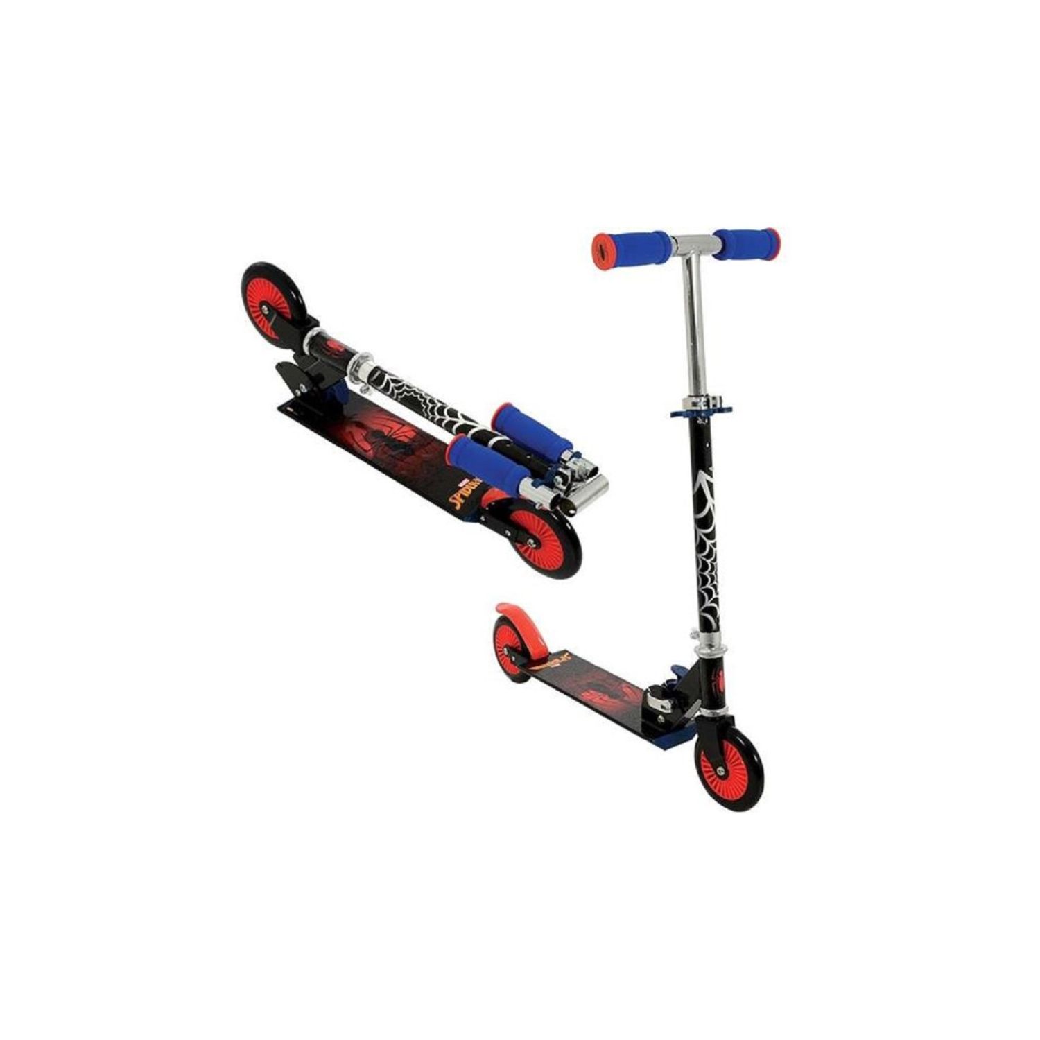 Monopattino spiderman 2 ruote pieghevole – manubrio regolabile, struttura in metallo - Spiderman
