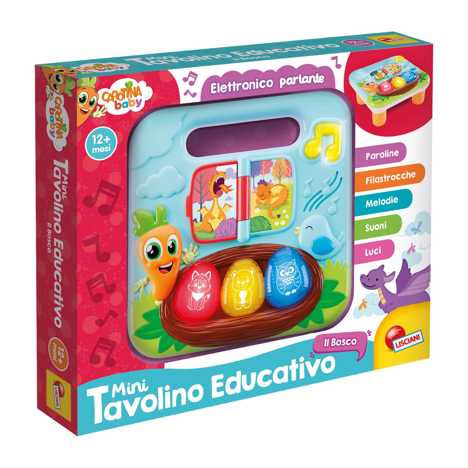 Carotina mini tavolino educativo - il bosco - LISCIANI