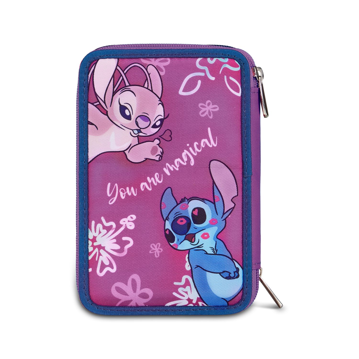 Astuccio 3 zip disney stitch - SEVEN, Disney Stitch