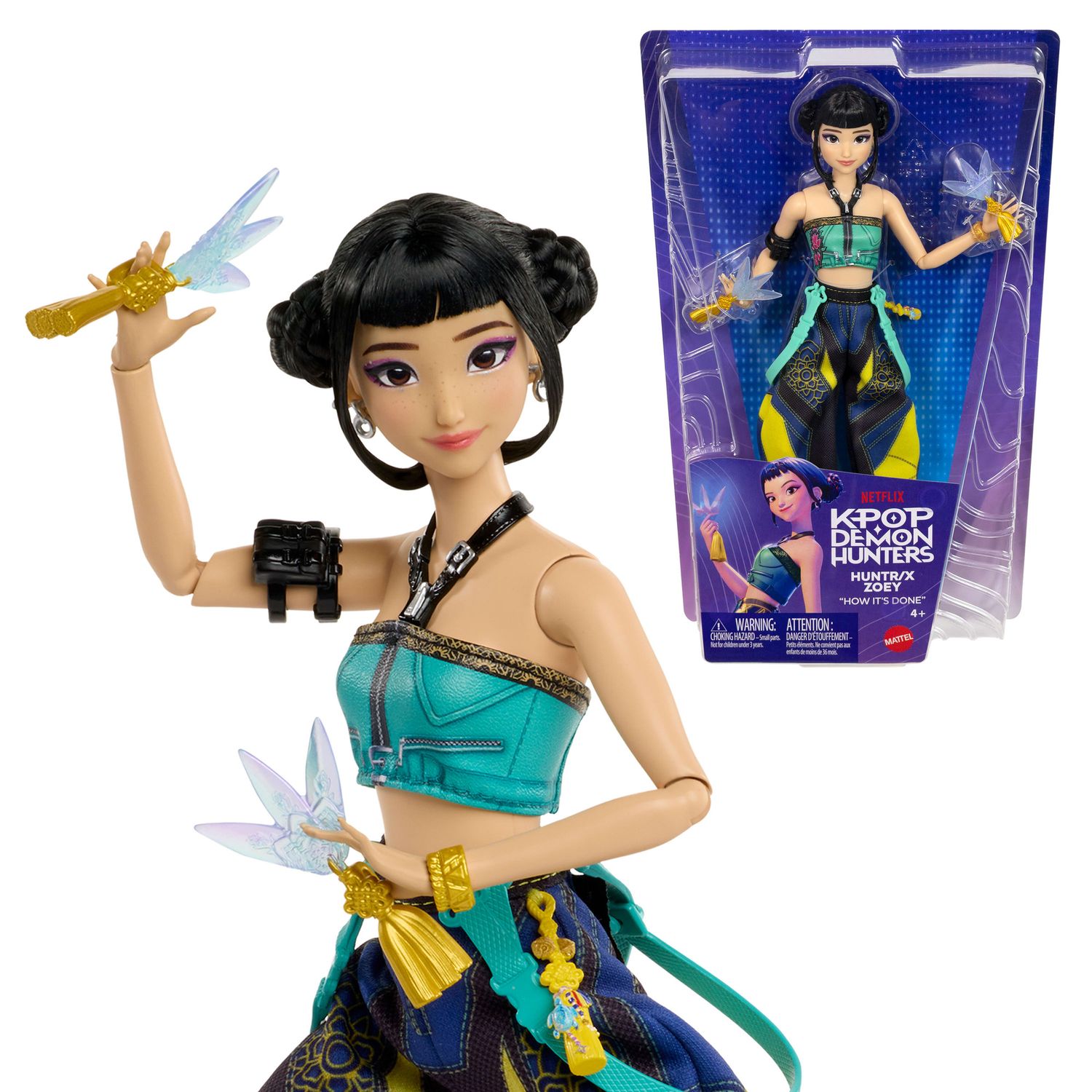 Mattel kpop demon hunters - zoey di huntr/x - MATTEL, K-POP DEMON HUNTERS