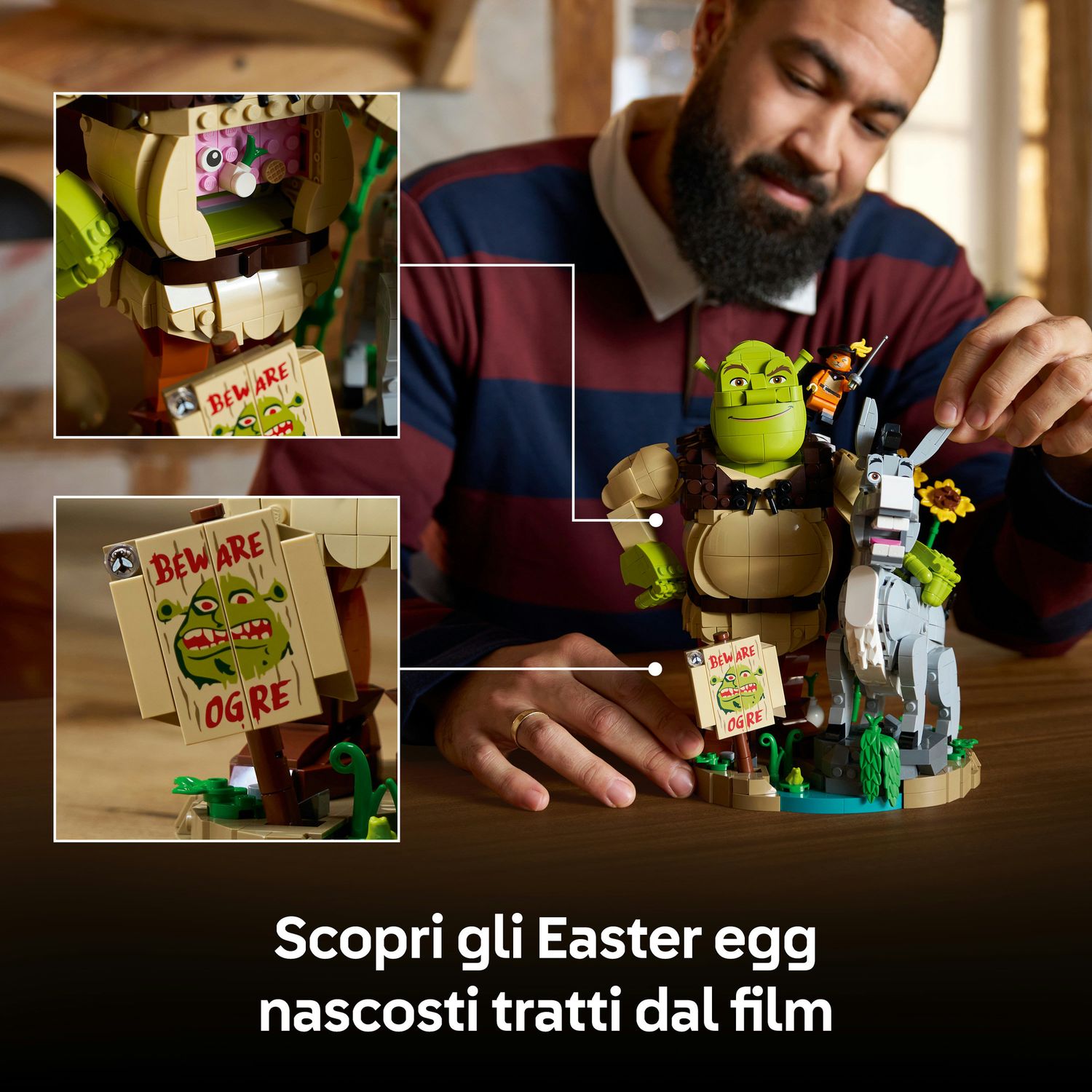 Lego shrek shrek, ciuchino e gatto con gli stivali - 72423 - SHREK, LEGO