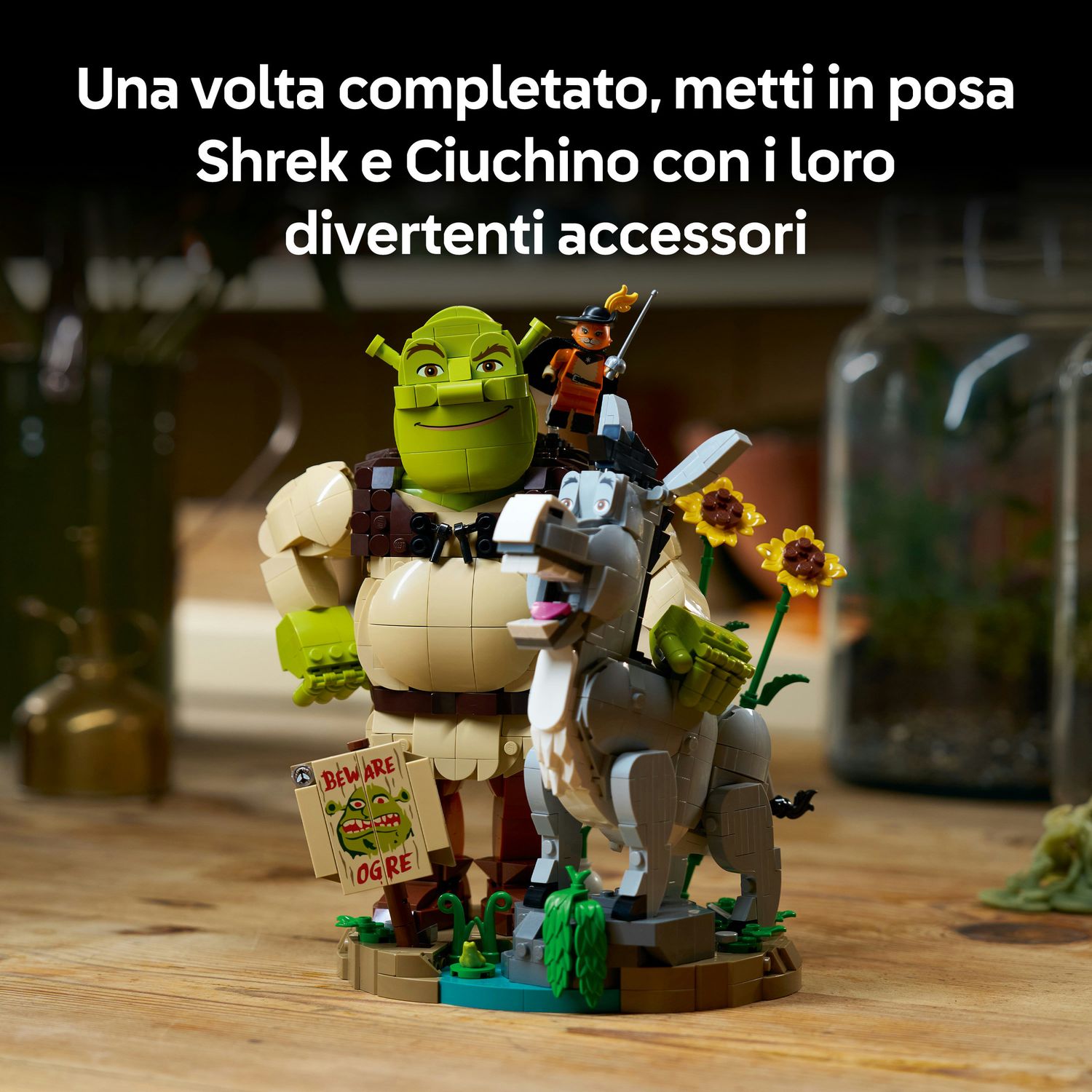 Lego shrek shrek, ciuchino e gatto con gli stivali - 72423 - SHREK, LEGO