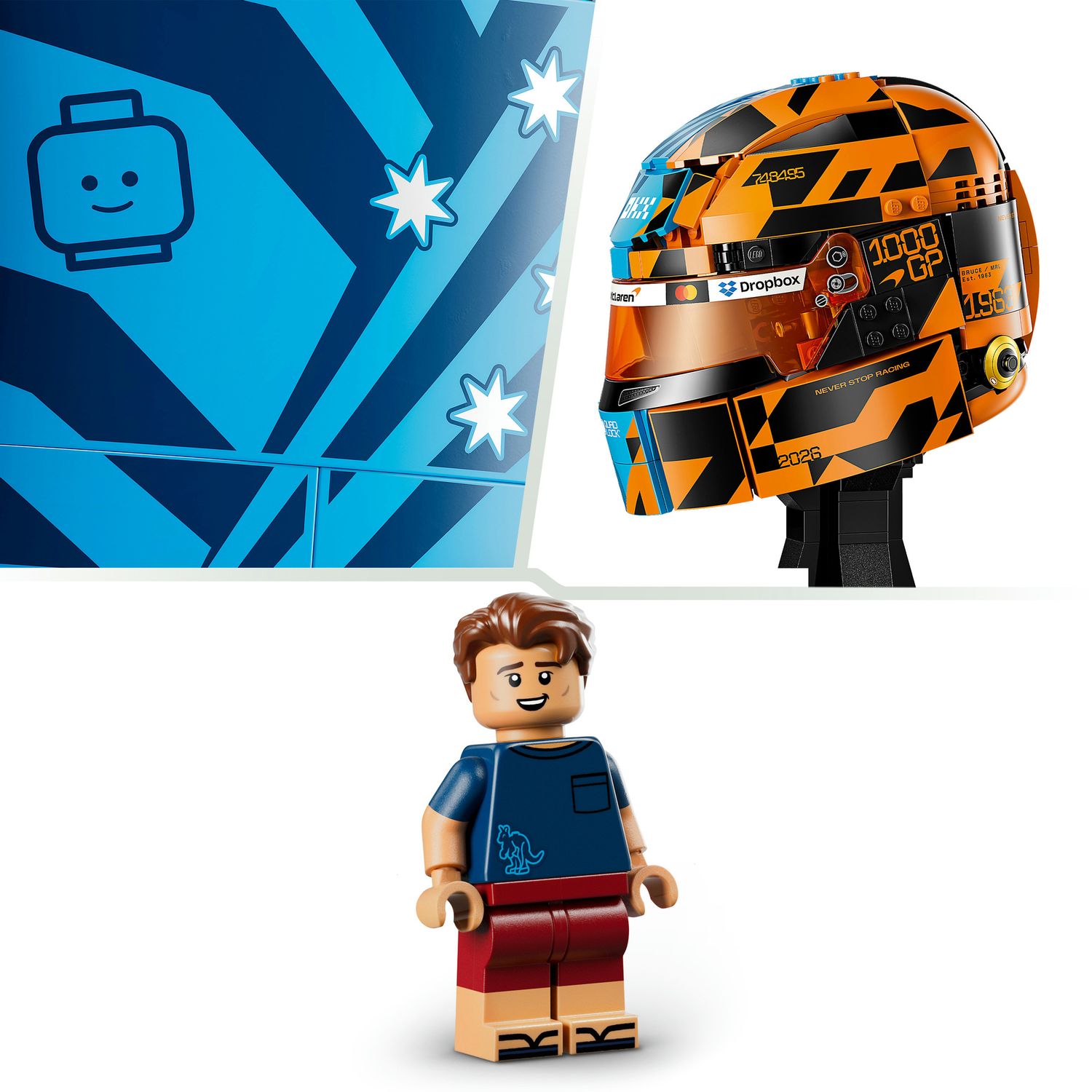 Lego editions formula 1 casco di oscar piastri mclaren mastercard f1® team - 43017 - LEGO