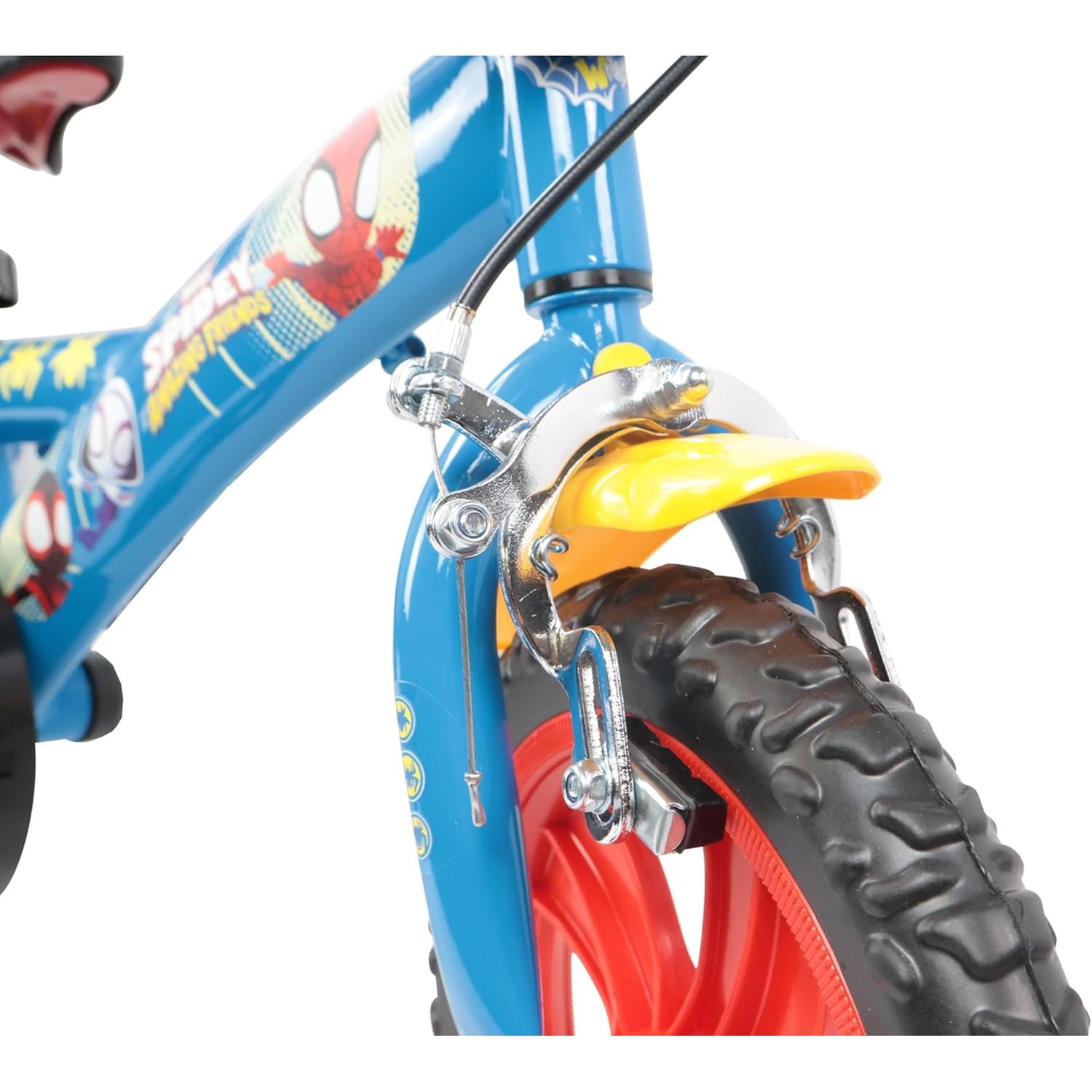Bicicletta spidey 12” con rotelle – bici bambini 3+ con freno anteriore e telaio in acciaio - SPIDEY