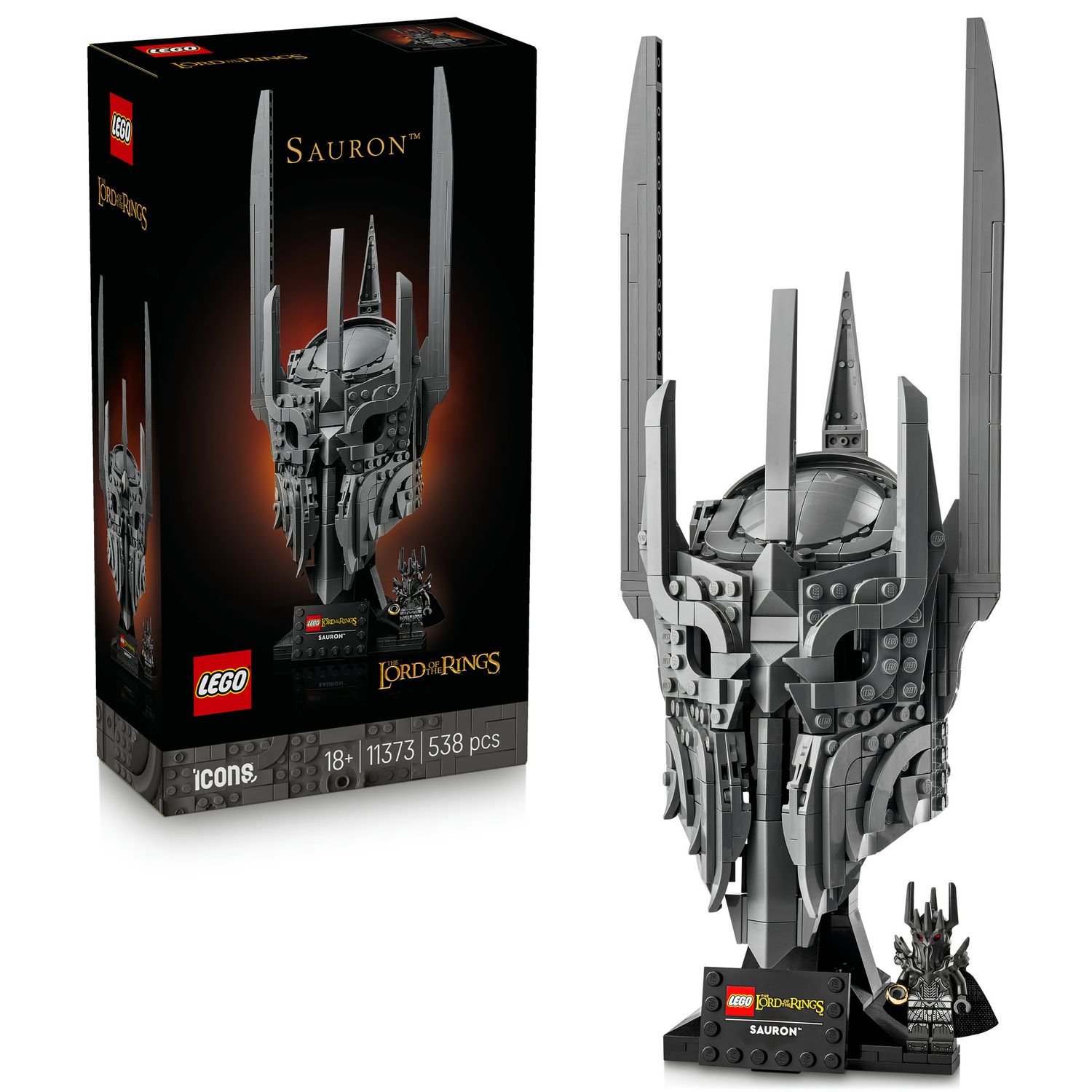 Lego icons 11373 il signore degli anelli: elmo di sauron - LEGO ICONS