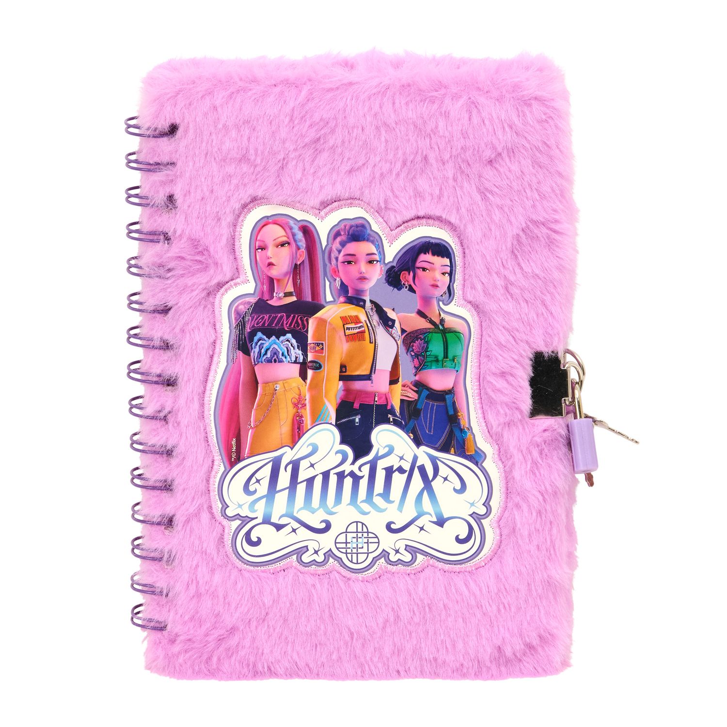 Diario con lucchetto + penna 10 colori k‑pop demon hunters ufficiale - K-POP DEMON HUNTERS