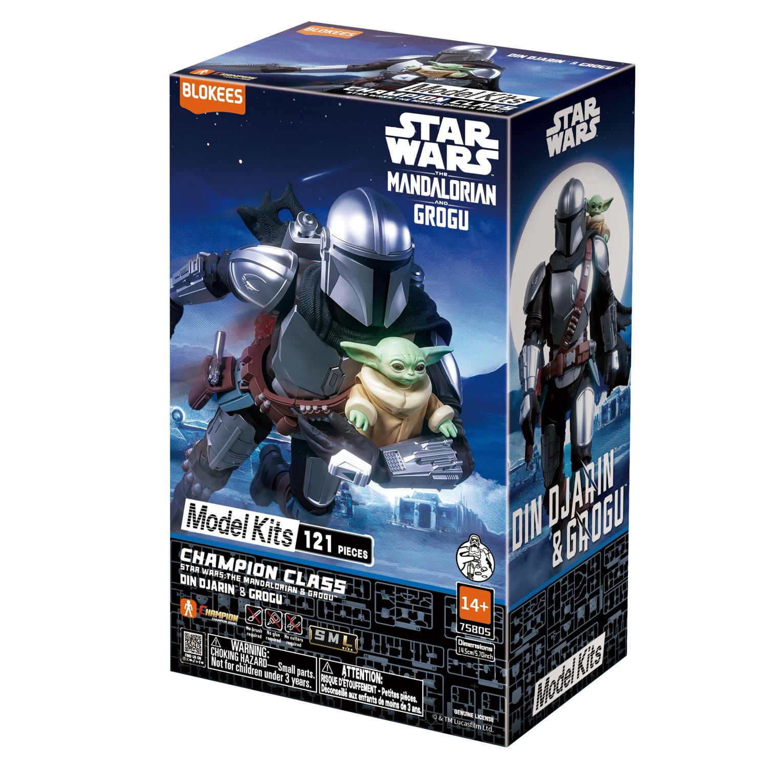 Blokees Star Wars Champion Class 05 Mandalorian And Grogu - Immagine 6