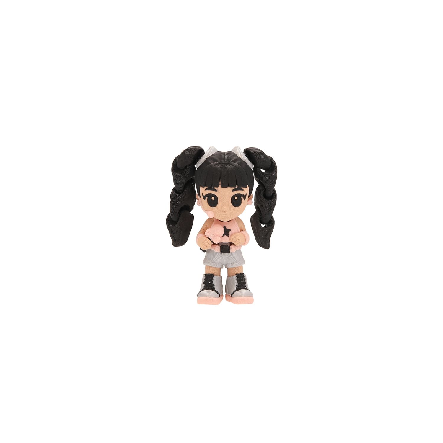 Palz 3d k-pop idol pack 3 – mini figure articolate mix & match con mini palco (6 da collezionare) - K-POP