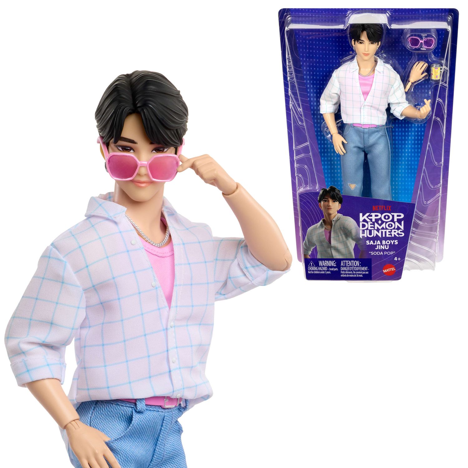 Mattel kpop demon hunters - jinu dei saja boys - MATTEL, K-POP DEMON HUNTERS