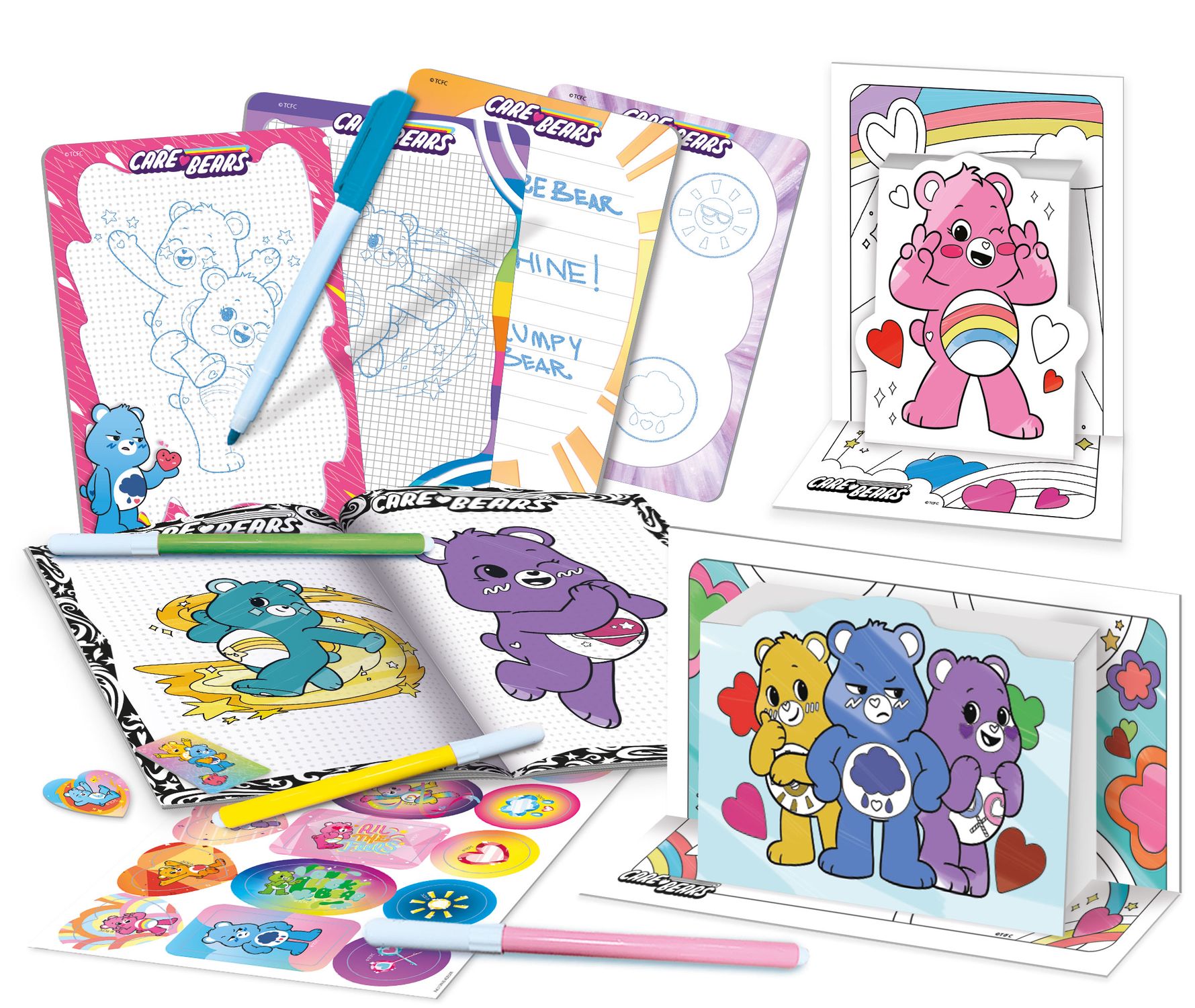 Care bears zainetto colouring and drawing school - LISCIANI