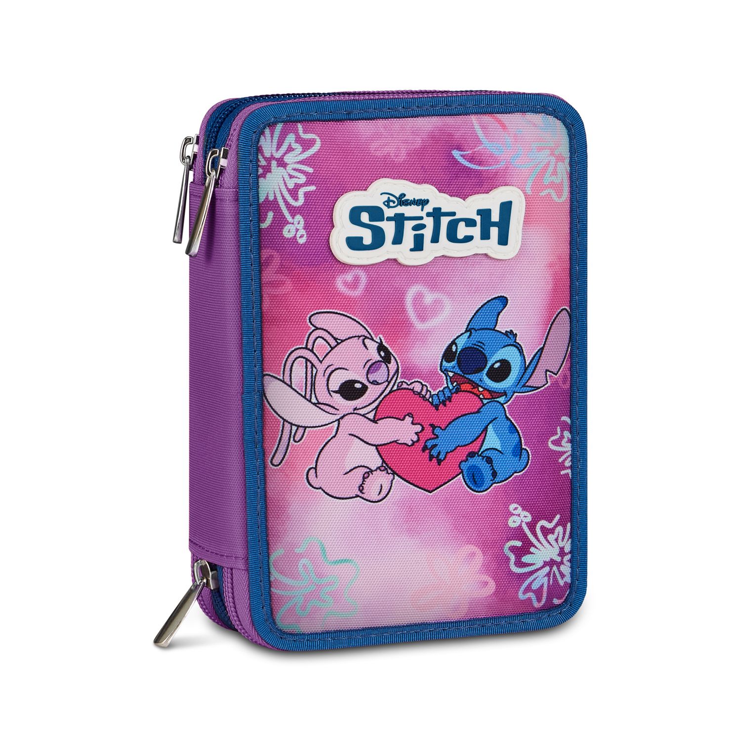 Astuccio 3 zip disney stitch - SEVEN, Disney Stitch