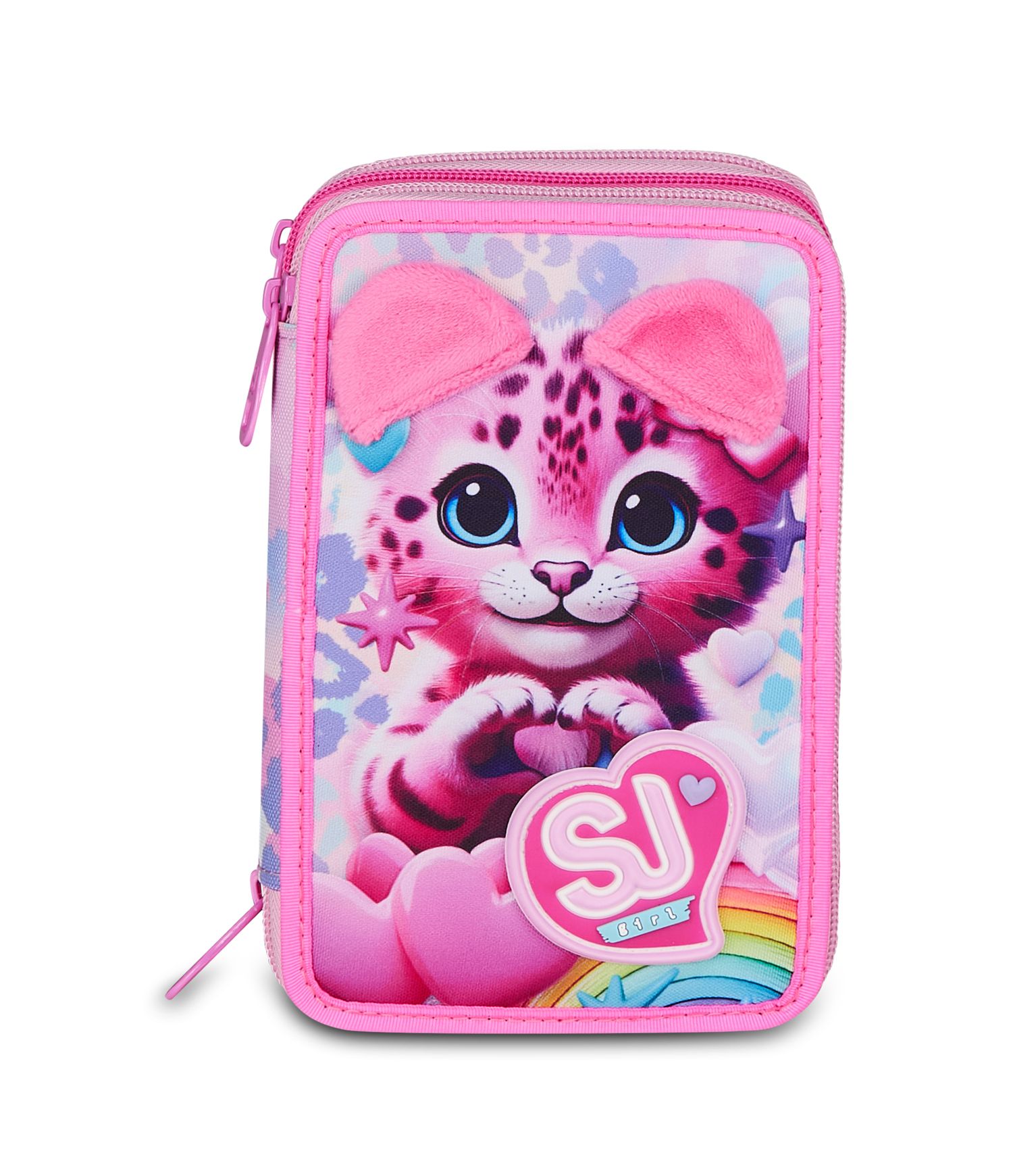 Astuccio 3 zip - heart buddy girl - SEVEN