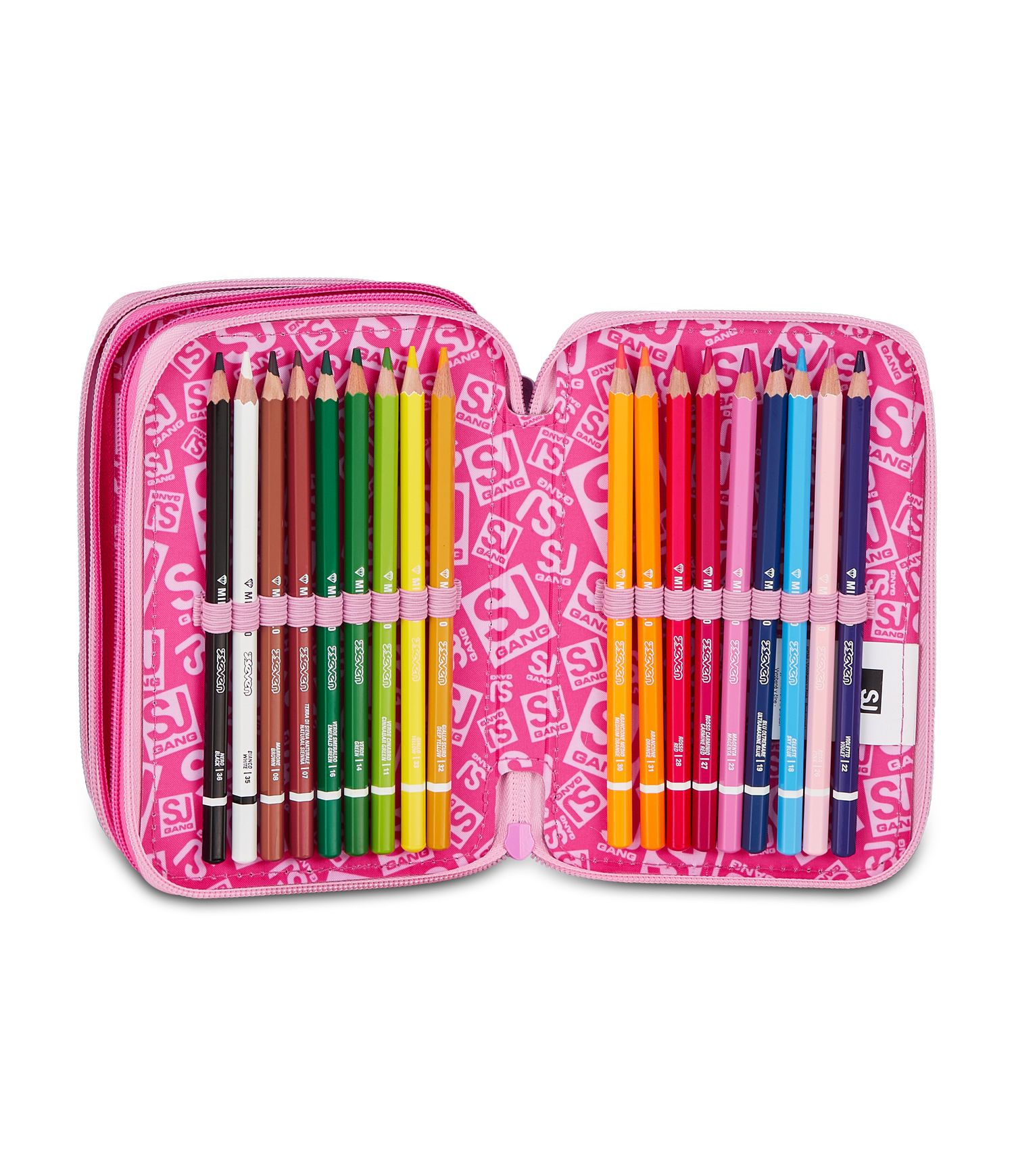 Astuccio 3 zip - heart buddy girl - SEVEN