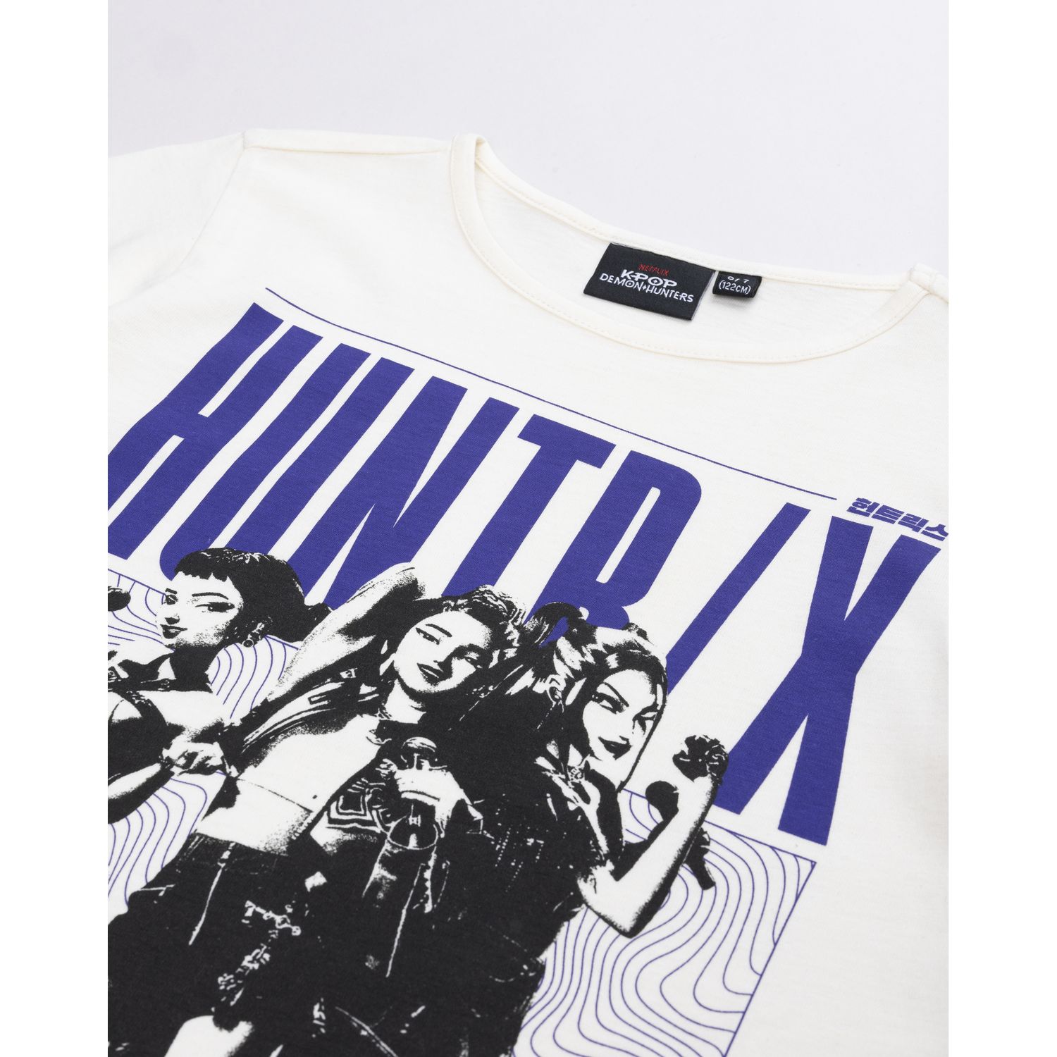T-shirt k-pop bambina "huntrix monochrome" - KPOP DEMON HUNTERS