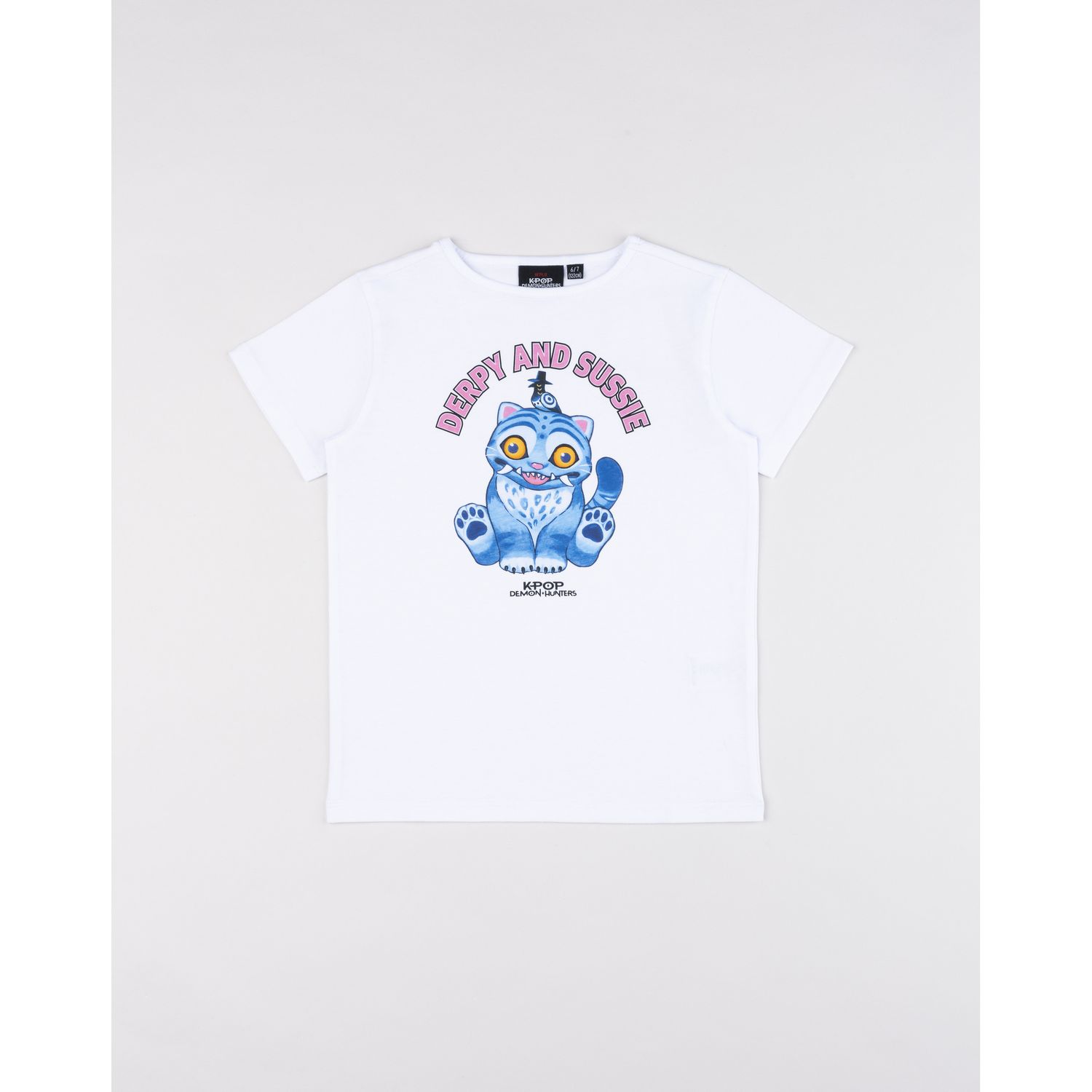 T-shirt bianca bambina k-pop "derpy and sussie" - KPOP DEMON HUNTERS