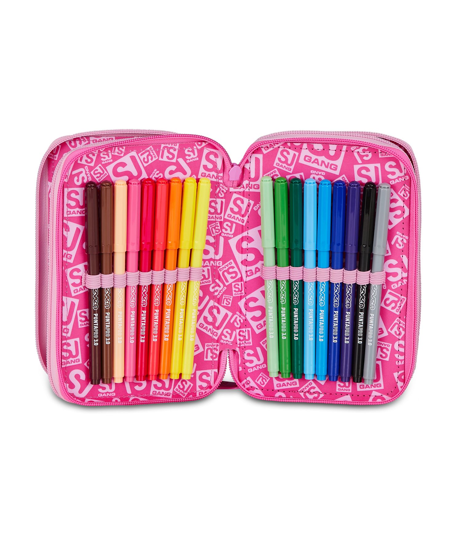 Astuccio 3 zip - heart buddy girl - SEVEN