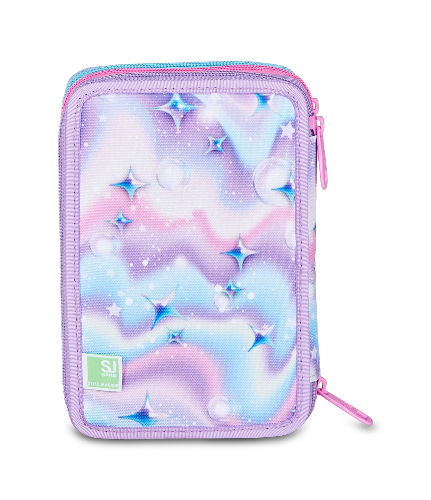 Astuccio 3 zip - led unicorn girl - SEVEN