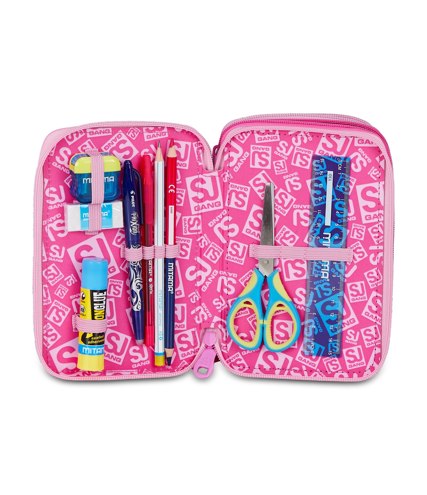 Astuccio 3 zip - heart buddy girl - SEVEN
