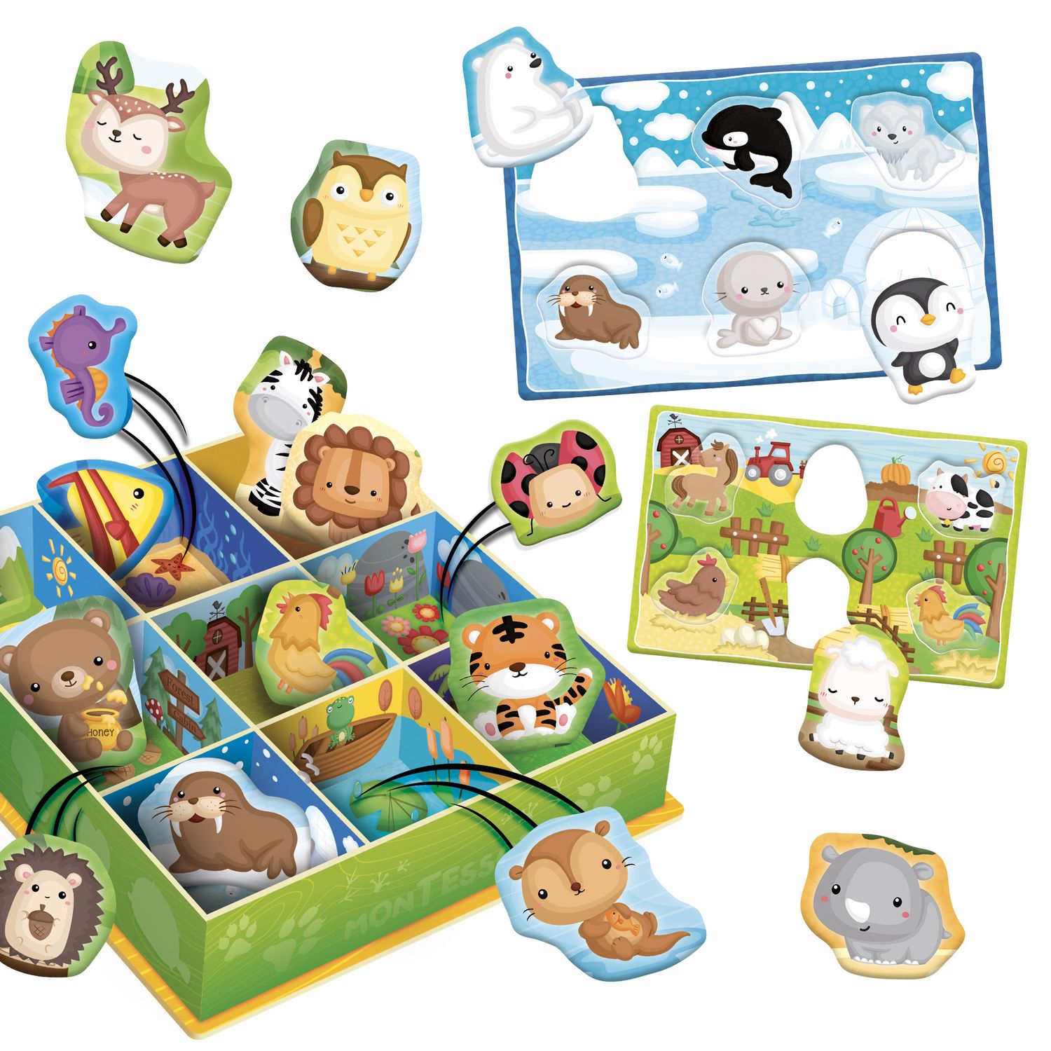 Montessori baby happy animals - LISCIANI