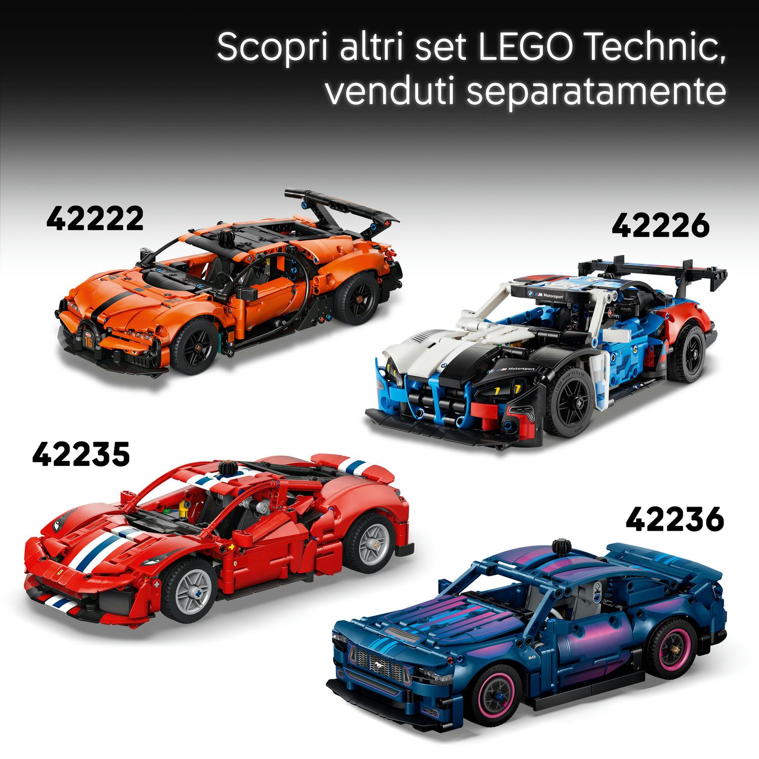 Lego technic auto sportiva dodge viper gts-r - 42234 - LEGO TECHNIC