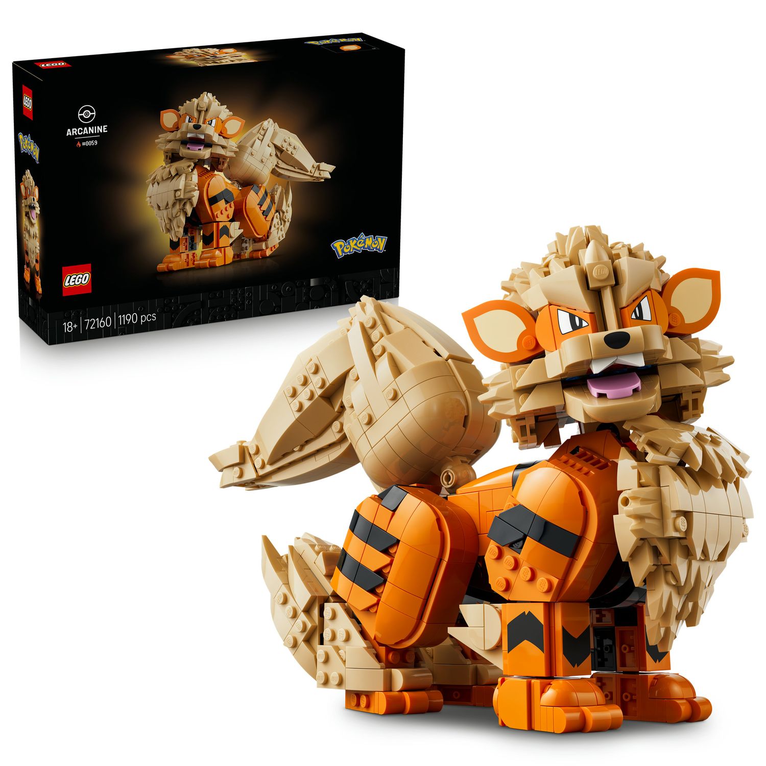 Lego Unisex Pokémon Arcanine - Building Set For Adults, Ages 18+ - Collectible Figure For Display - 72160 - Immagine 12