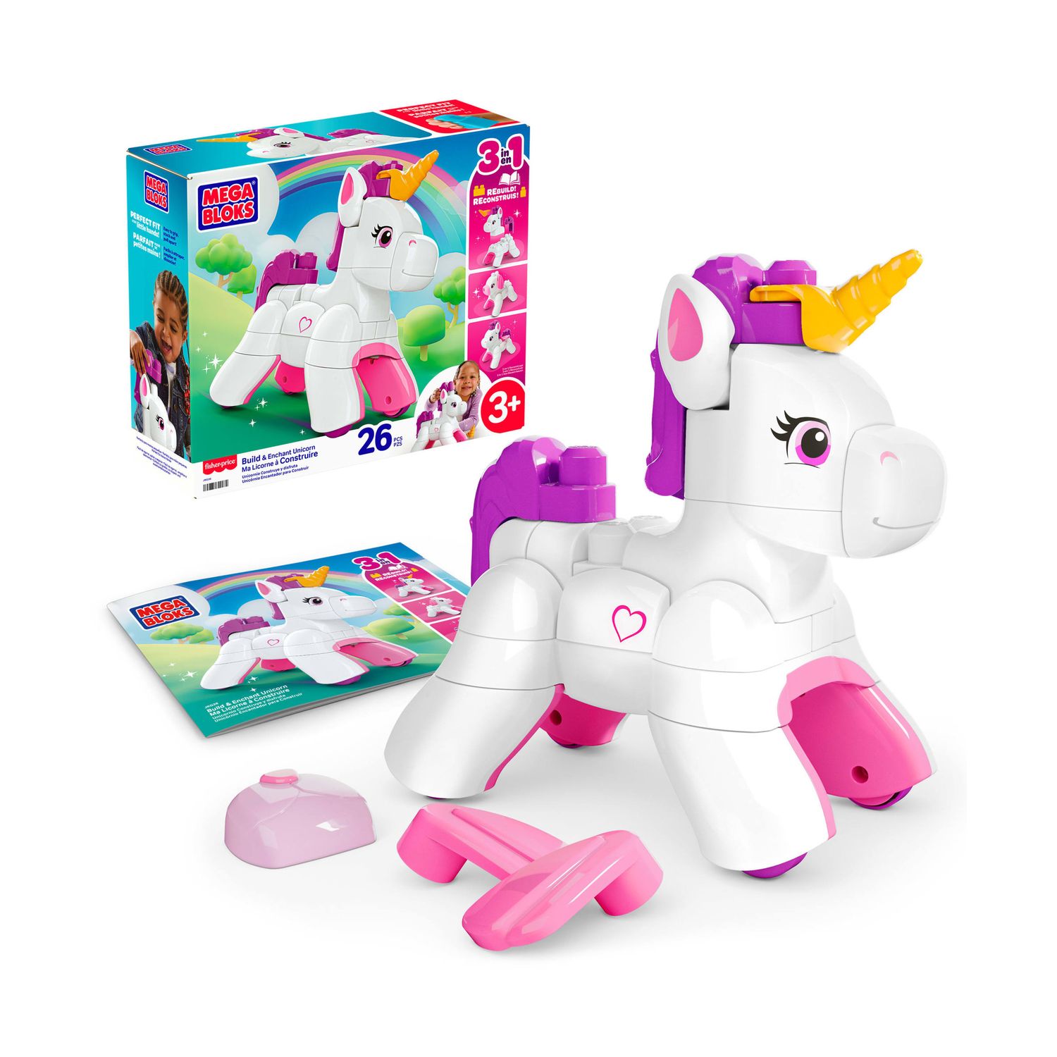 Mega bloks unicorno costruisci e incanta