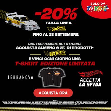 20% SUGLI ARTICOLI HOTWHEELS