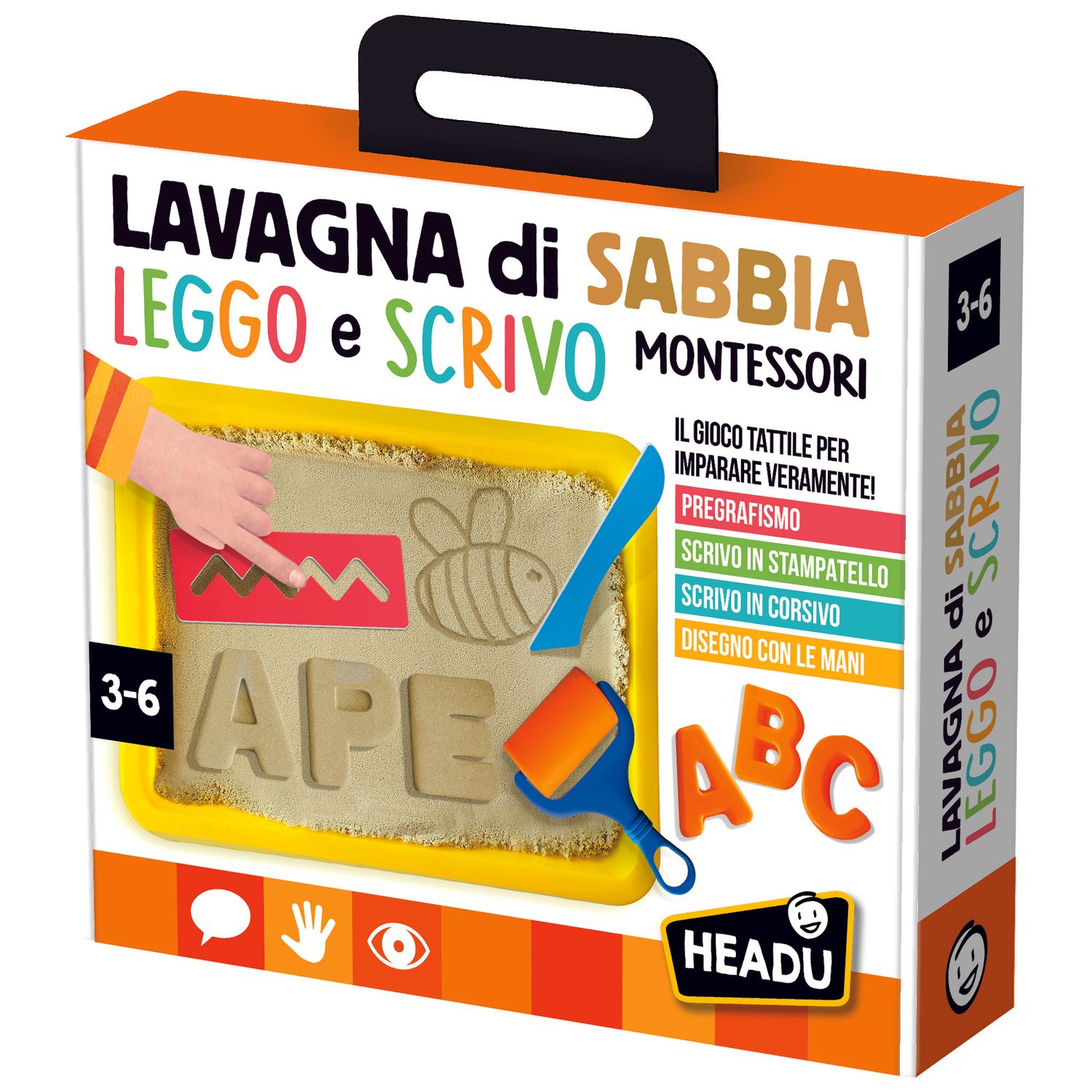 Headu – lavagna di sabbia leggo e scrivo montessori - HEADU