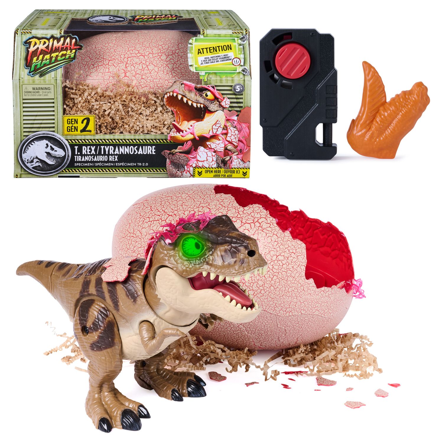 Primal hatch|uovo & dinosauro interattivo - SPIN MASTER