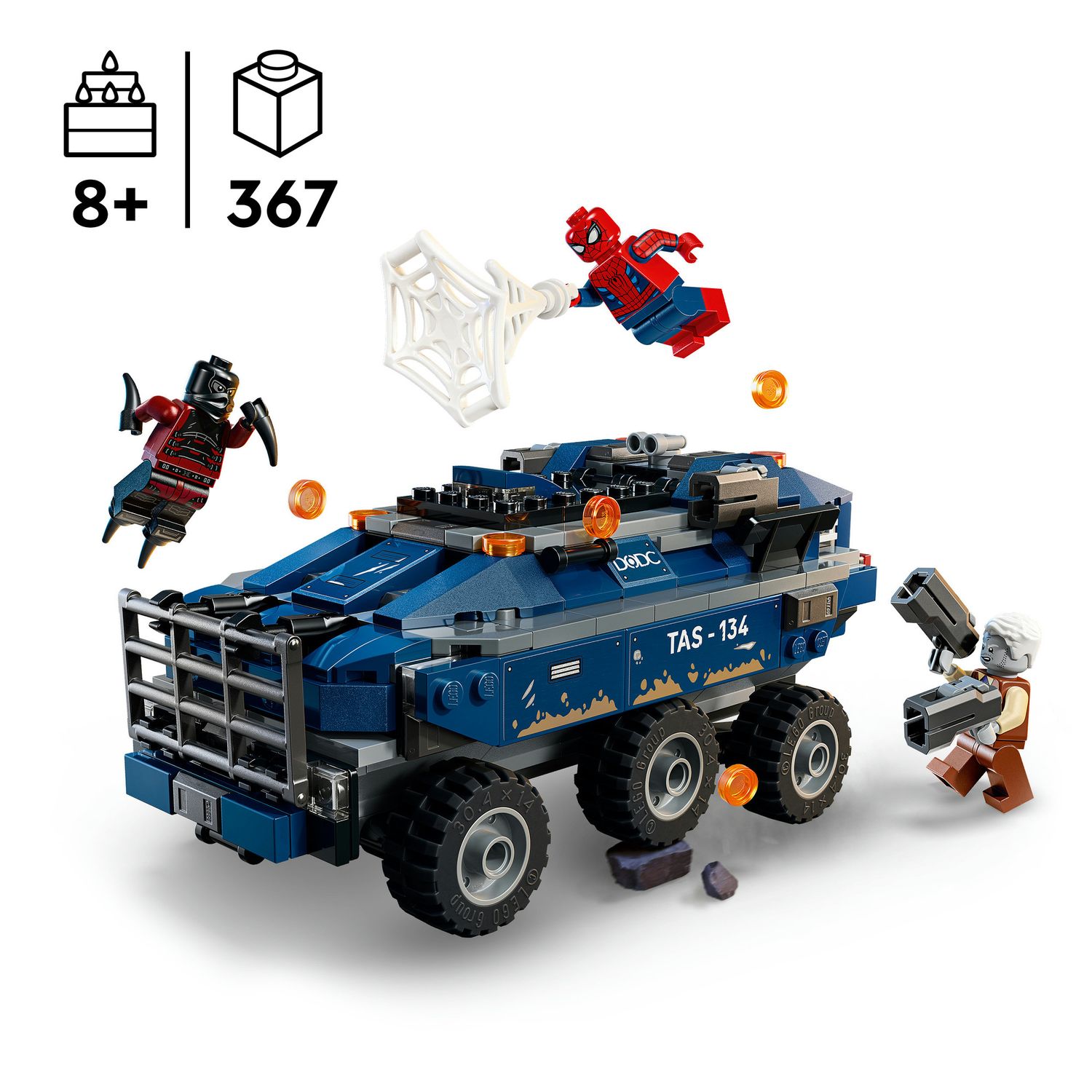Lego super heroes spider-man: inseguimento del trasportatore di detenuti - 76349 - LEGO SUPER HEROES, MARVEL, Spiderman