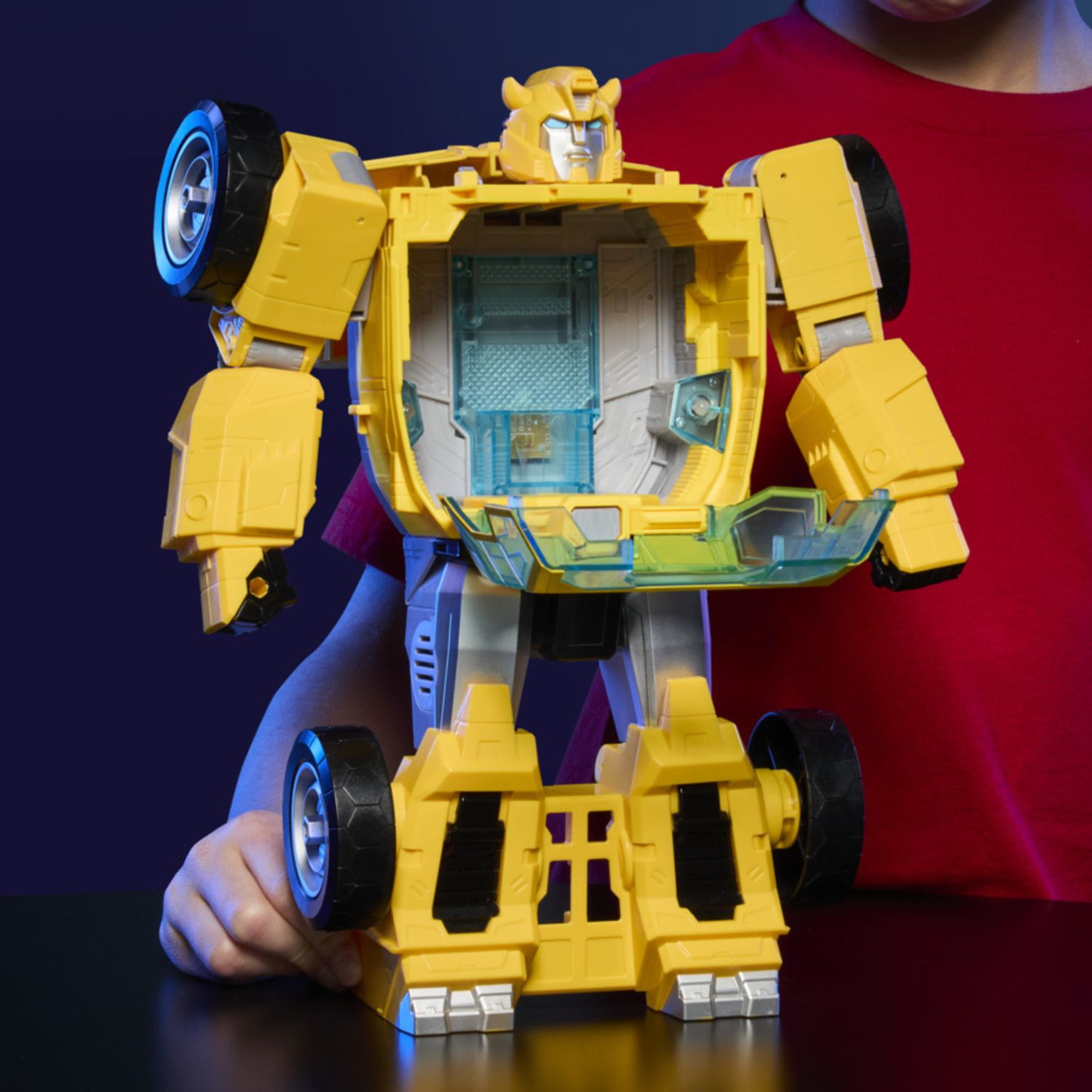 Transformers giocattoli cyberworld bumblebee power spark energon surge, luci e suoni, 6+ - TRANSFORMER