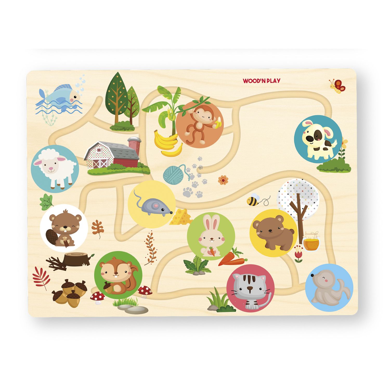 Puzzle circuito - WOOD 'N' PLAY