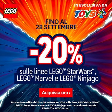 20% SU UNA SELEZIONE DI LEGO